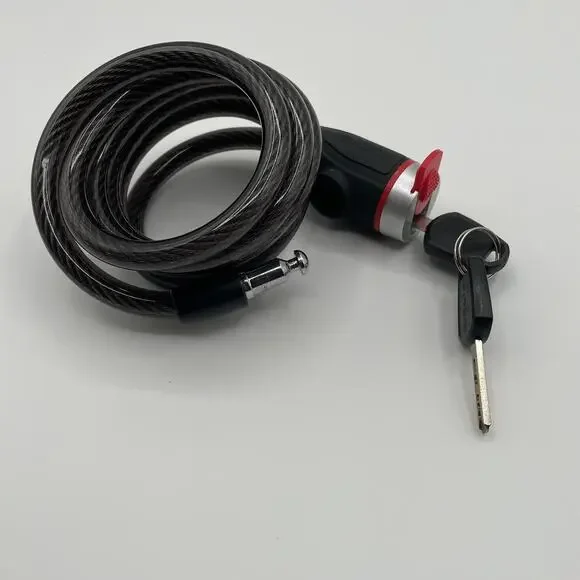 Zefal 5’ Black Bicycle Cable Lock with 2 Keys Bike Scooter Car - Picture 6 of 6